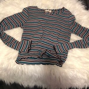 Olivia Rae Striped Crop Top